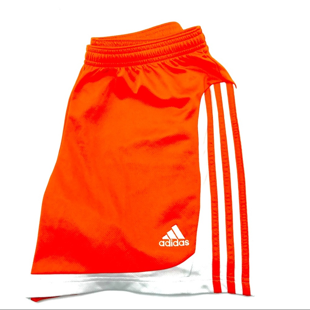 Adidas Orange Gym Shorts, Size M, EUC